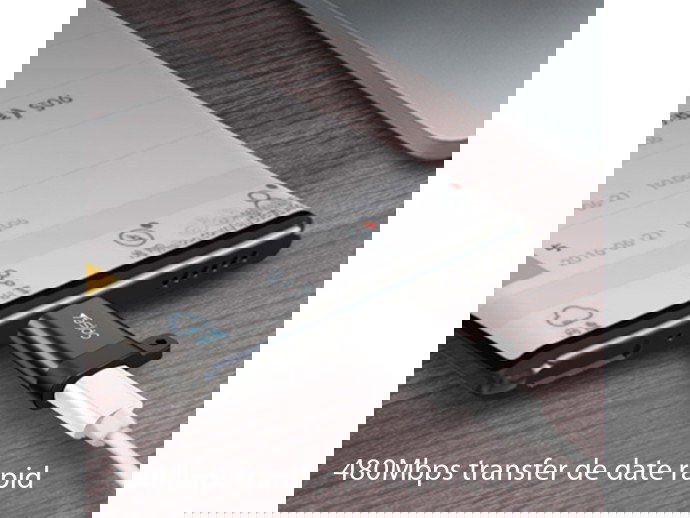 Adaptor Micro-USB la Type-C OTG Yesido GS04, plug & play, 480Mbps