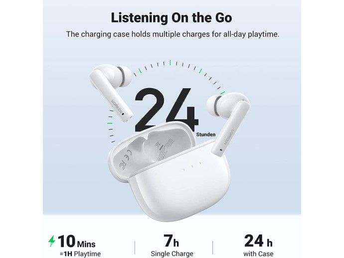 Casti Wireless s HiTune T3 - Noise-Cancelling, BT 5.2