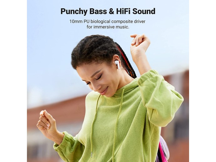 Casti Wireless s HiTune T3 - Noise-Cancelling, BT 5.2