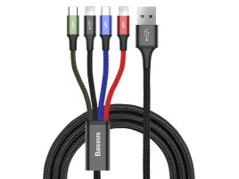 Cablu USB Fast 4in1 1xUSB-C, 2x Lightning, 1xMicro 3.5A 120 cm Baseus