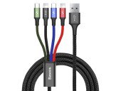 Cablu USB Fast 4in1 1xUSB-C, 2x Lightning, 1xMicro 3.5A 120 cm Baseus