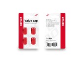 Set capacele auto pentru ventil rosu 4 buc