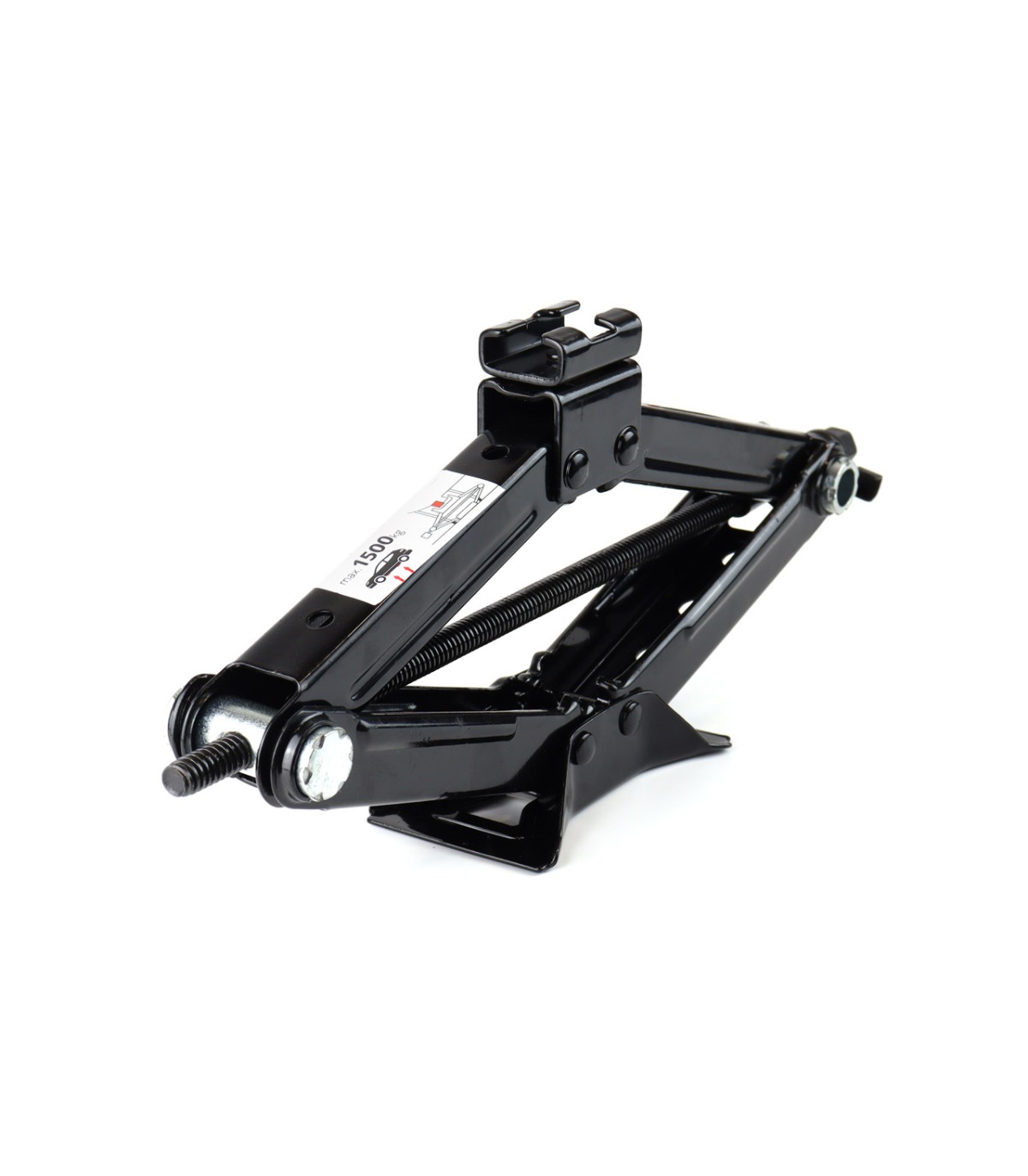 Cric trapezoidal cu cheie cu clichet 1.5T, 11-39cm + manusi de lucru