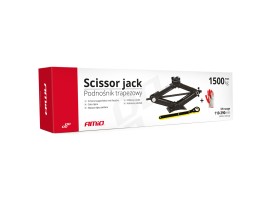 Cric trapezoidal cu cheie cu clichet 2T, 11-39cm + manusi de lucru