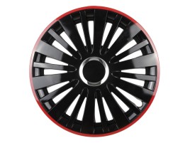 Capac roata FALCON 15" RCP neagra+rosie