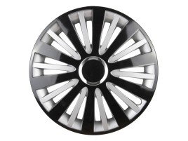 Capac roata FALCON 16" negru/argintiu/negru&argintiu