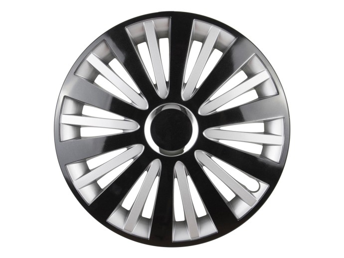 Capac roata FALCON 16" negru/argintiu/negru&argintiu