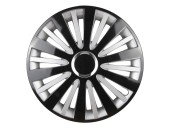 Capac roata FALCON 16" negru/argintiu/negru&argintiu