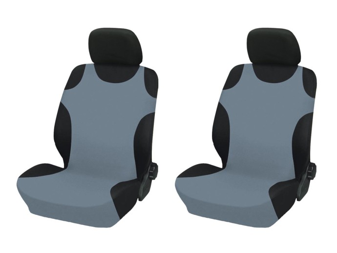 Huse de scaun din poliester "Camasi" - gri, 2 buc.