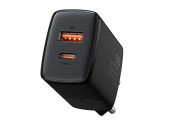 Incarcator rapid compact, USB, USB-C, 20W negru Baseus