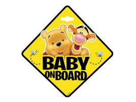 Semn BABY ON BOARD WINNIE THE POOH
