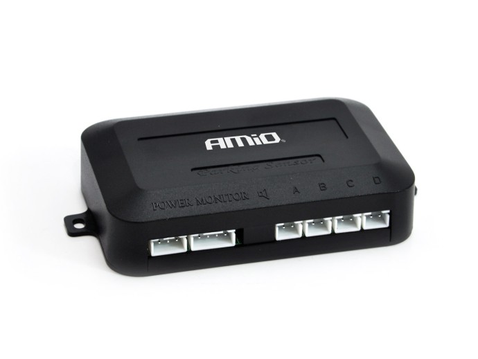 Set senzor parcare 4 LED negru / KPL