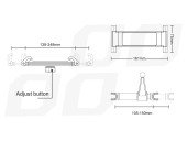 Suport auto fixare pe tetiera pentru tableta THOLD-02