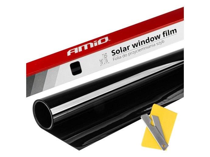 Folie auto fumurie Negru ultra-inchis 0,5x3m (1%)