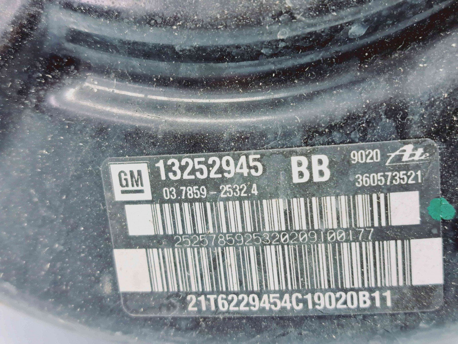 Tulumba frana Chevrolet Cruze (J300) [Fabr 2010-2016] 13252945 2.0 Z20S1 2.0 Z20S1 110KW / 150CP - imagine 2