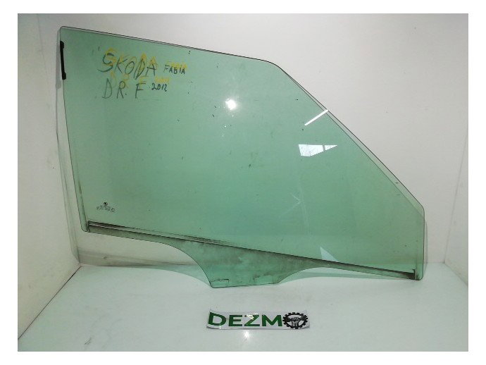 Geam usa dreapta fata Skoda Fabia 2 1.2 CBZB OEM 2007-2014