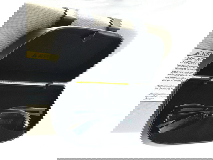 Toc ochelari auto, etui parasolar masina, negru