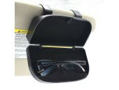 Toc ochelari auto, etui parasolar masina, negru