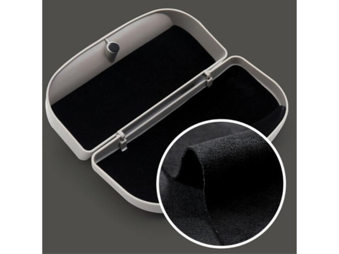 Toc ochelari auto, etui parasolar masina, negru