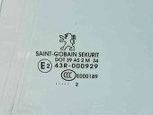 Geam usa stanga spate Peugeot 508 [Fabr 2010-2018] OEM