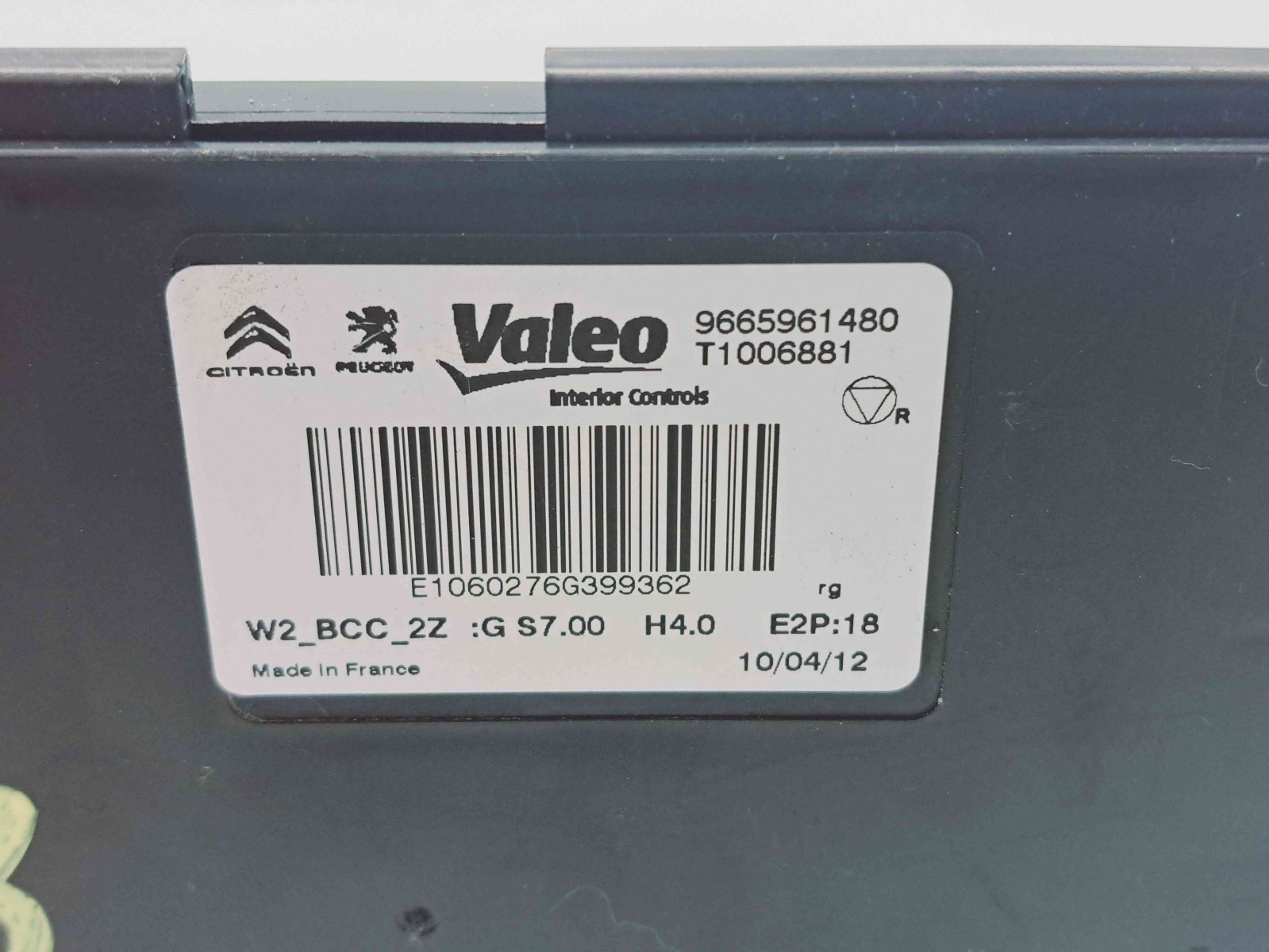 Modul senzori parcare Peugeot 508 [Fabr 2010-2018] 9665961480 - imagine 2