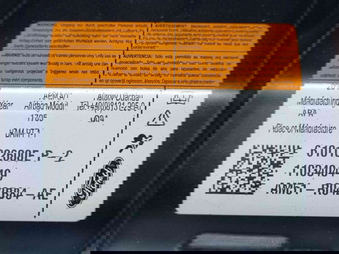  Airbag pasager Ford Grand C-Max (CB7) [Fabr 2010-2015] AM51-R042B84-AE