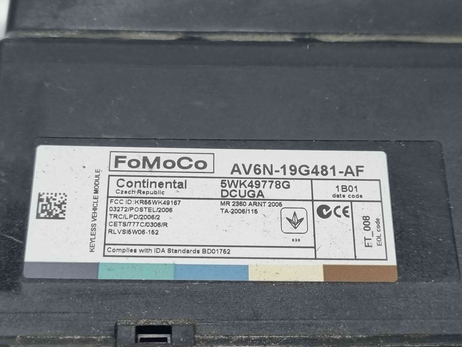 Modul confort Ford Grand C-Max (CB7) [Fabr 2010-2015] AV6N-19G481-AF - imagine 2