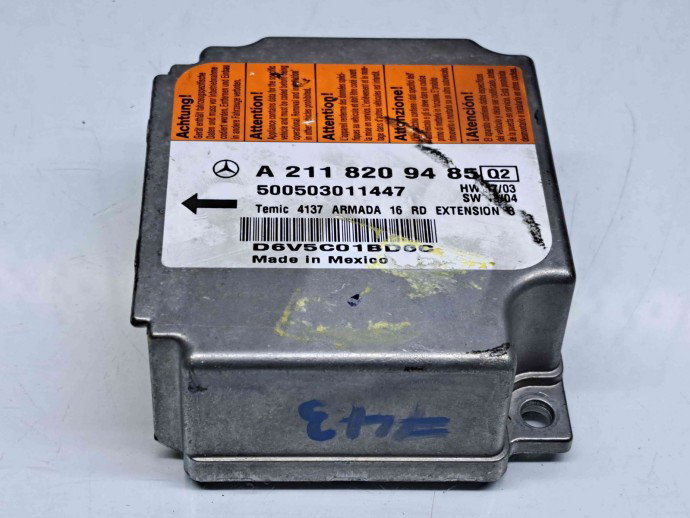 Calculator airbag, A2118209485, Mercedes CLS (C219)