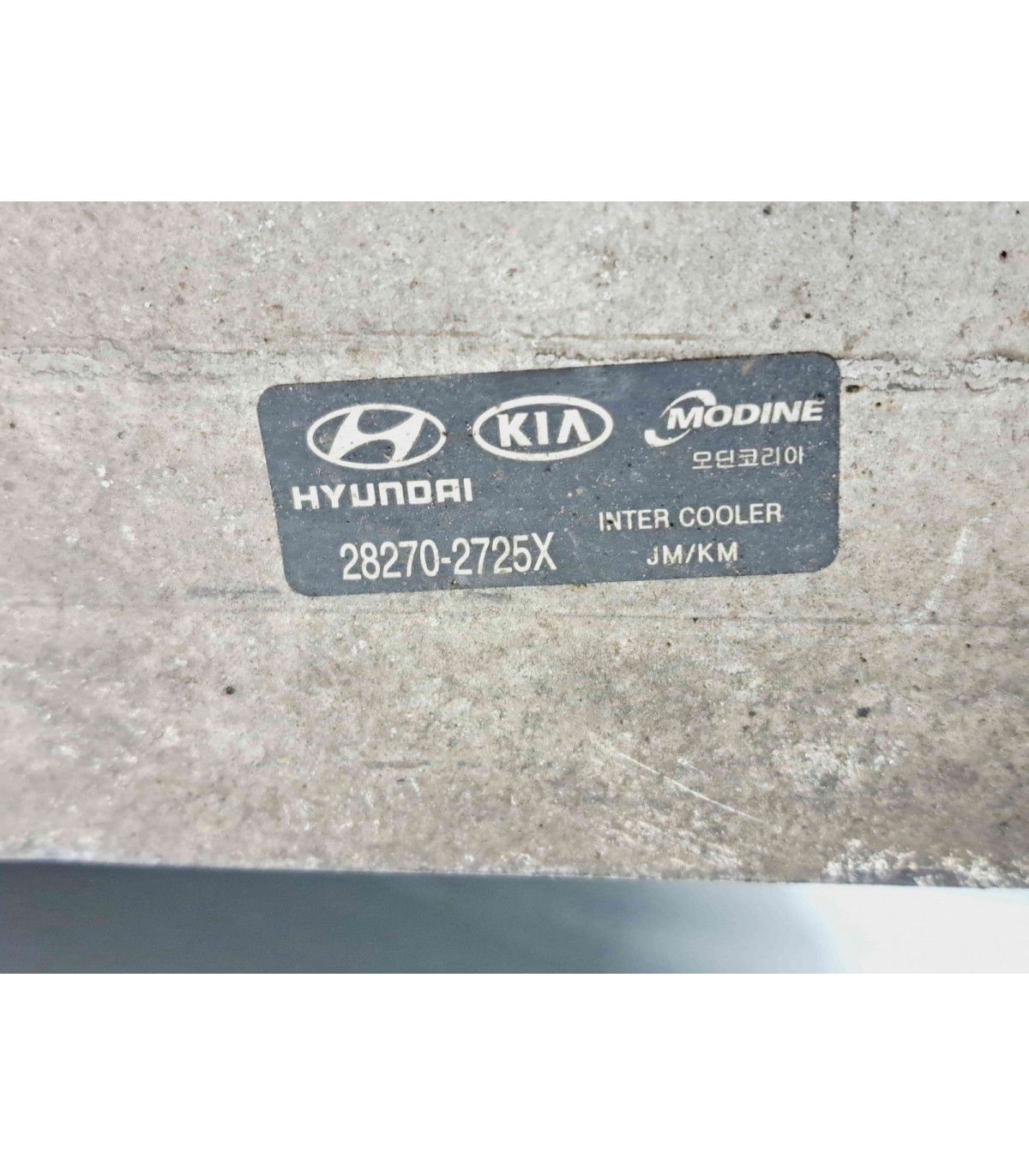 Radiator intercooler Kia Sportage II [Fabr 2004-2010] 28270-2725X 2.0 CRDI D4EA 2.0 CRDI D4EA 110KW / 150CP