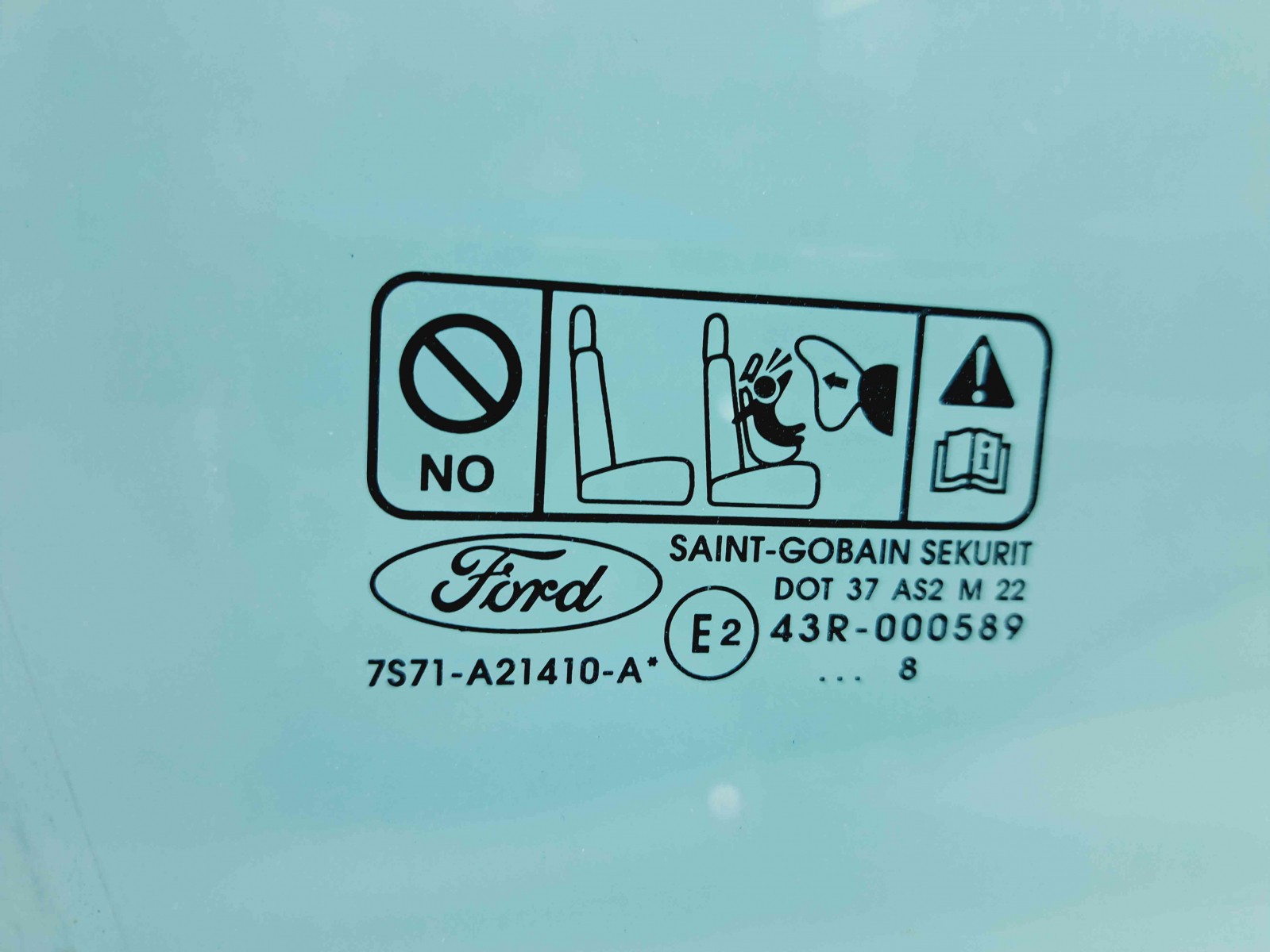 Geam usa dreapta fata Ford Mondeo 4 [Fabr 2007-2015] OEM - imagine 3