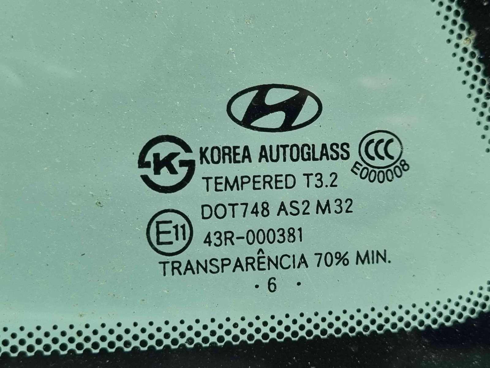 Geam fix usa stanga spate Hyundai Santa Fe 2 (CM) [Fabr 2005-2012] OEM - imagine 2