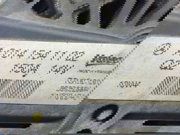 Alternator Mercedes Clasa C (W204) [Fabr 2007-2014] A0141541102 2.2 CDI 651911   