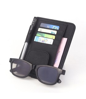 Suport de ochelari auto pentru parasolar Techsuit, negru