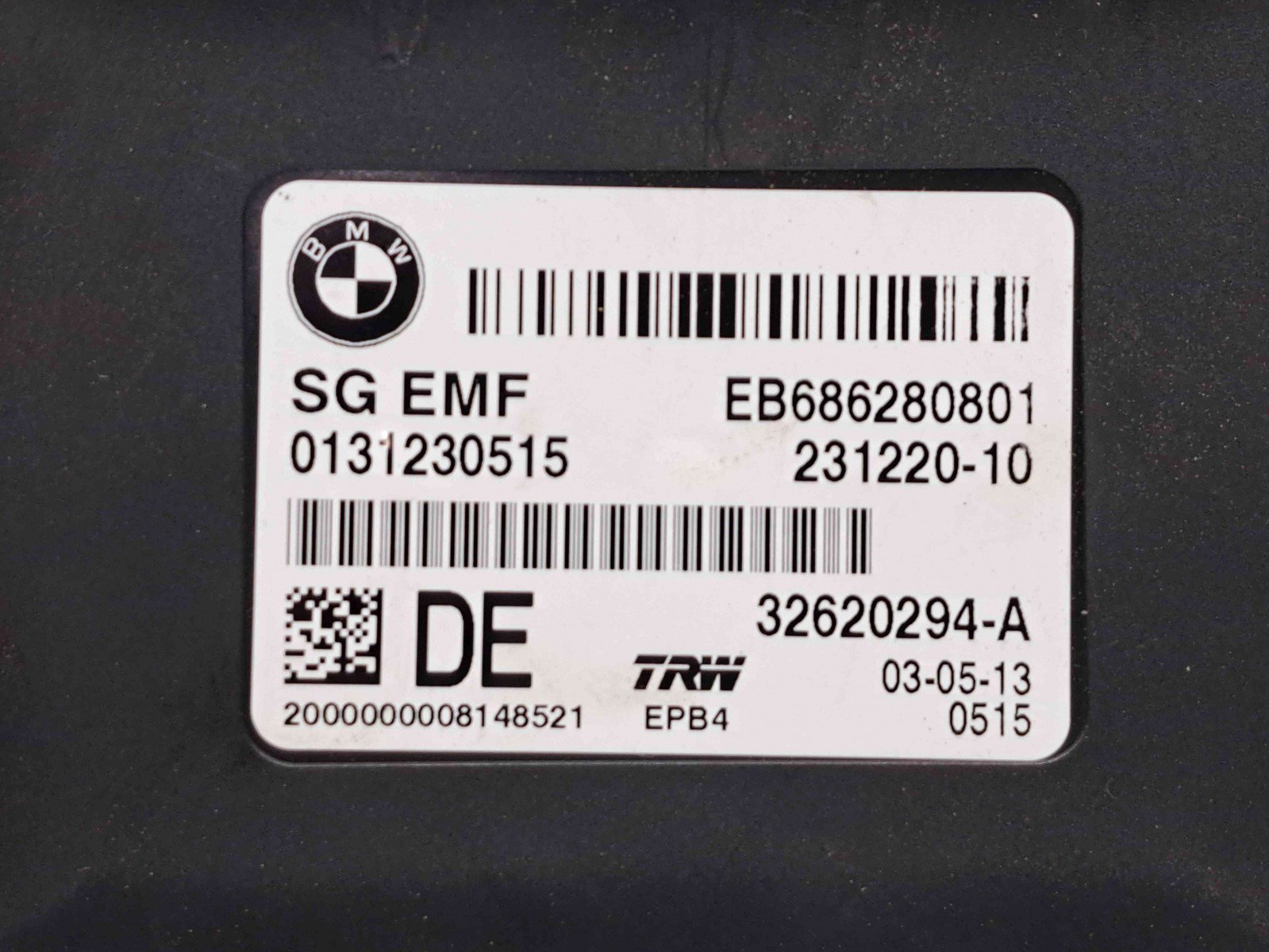 Calculator frana de mana Bmw 5 Touring (F11) [Fabr 2011-2016] 231220-10 3.0 N57T 190KW / 258CP - imagine 2