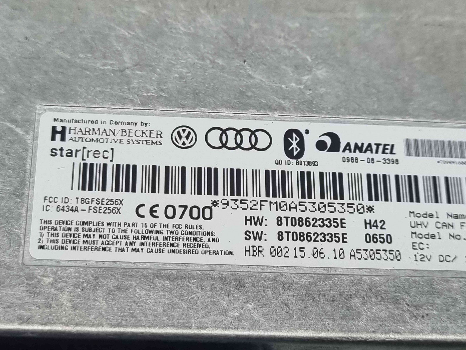 Modul bluetooth Audi A5 Sportback (8TA) [Fabr 2009-2015] 8T0862335E - imagine 2
