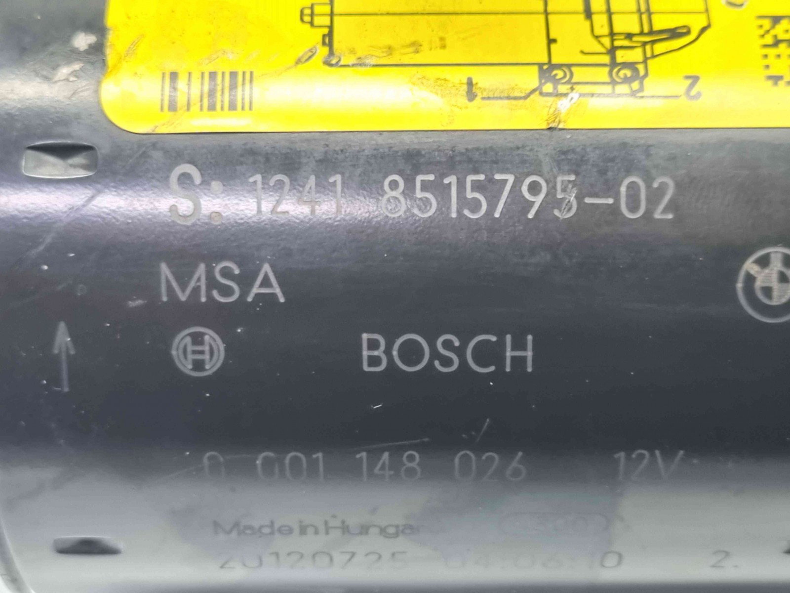 Electromotor 11 dinti Bmw 1 (F20, F21) [Fabr 2011-2017] 8515795 n 0001148026 1.6 N47T 85KW / 120CP 1.6 N47T85KW / 120CP - imagine 4