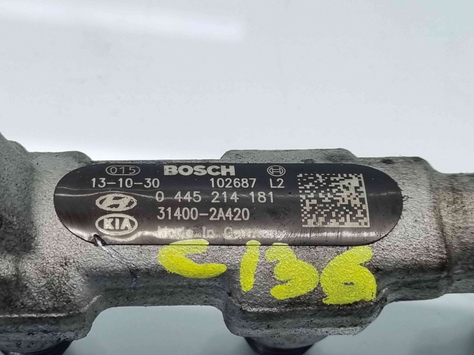 Rampa injectoare Hyundai ix35 (LM) [Fabr 2010-2017] 31400-2A420 n 0445214181 1.7 D4FD 1.7 D4FD 80KW / 109CP - imagine 3