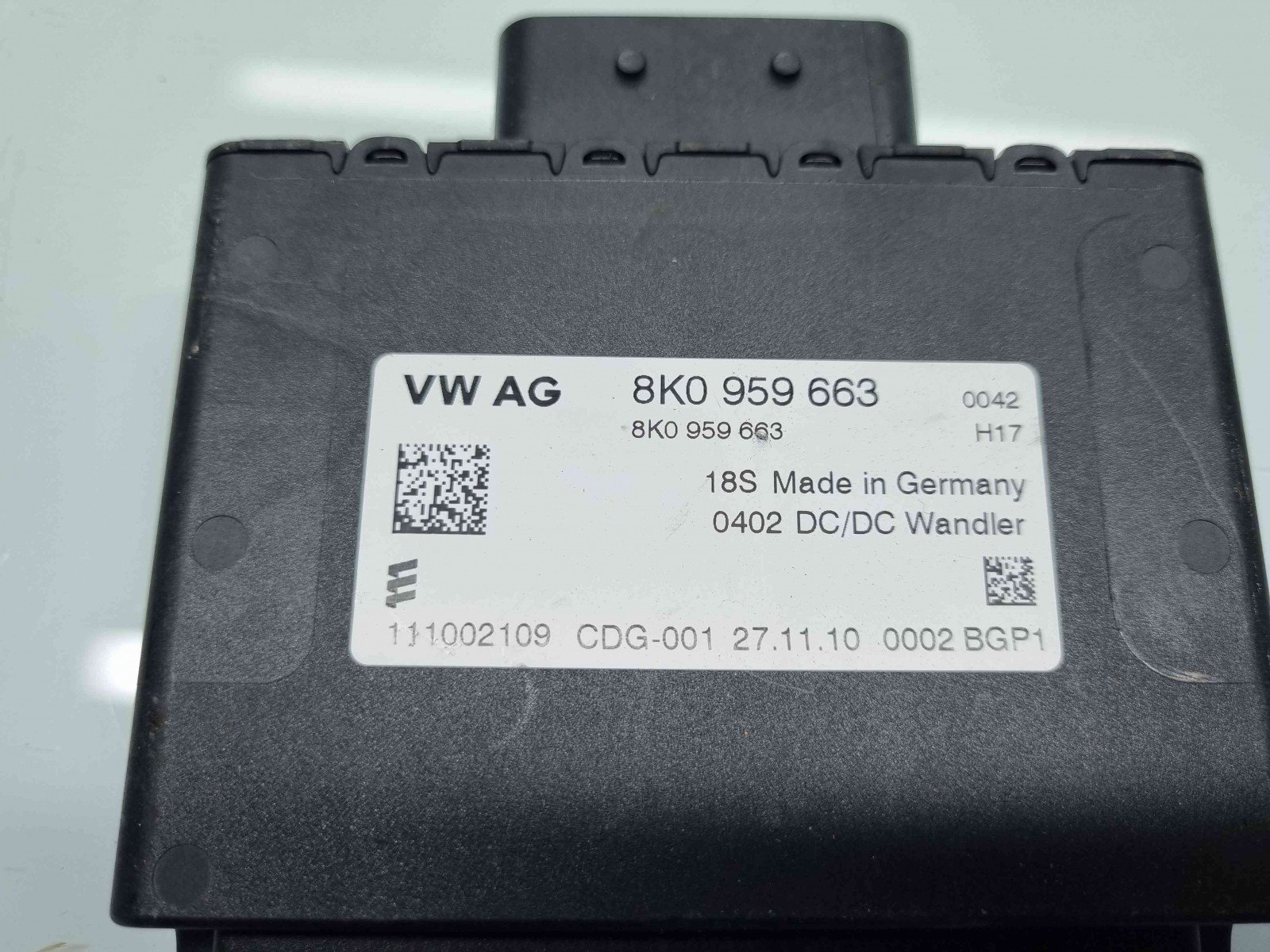 Modul stabilizator tensiune Audi A4 (8K5, B8) Avant [Fabr 2008-2015] 8K0959663 - imagine 2