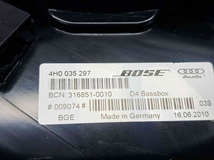  Subwoofer Audi A8 (4H) [Fabr 2010-2017] 4H0035297