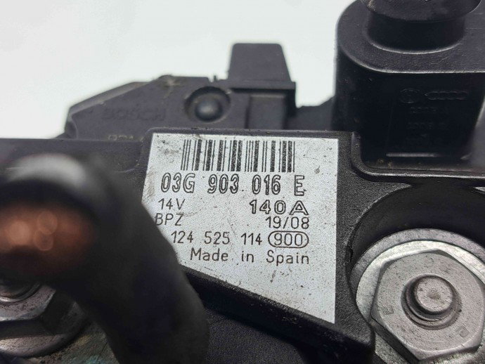 Alternator Audi A4 (8K5, B8) Avant [Fabr 2008-2015] 03G903016E 2.0 TDI CAGA 105KW / 143CP  