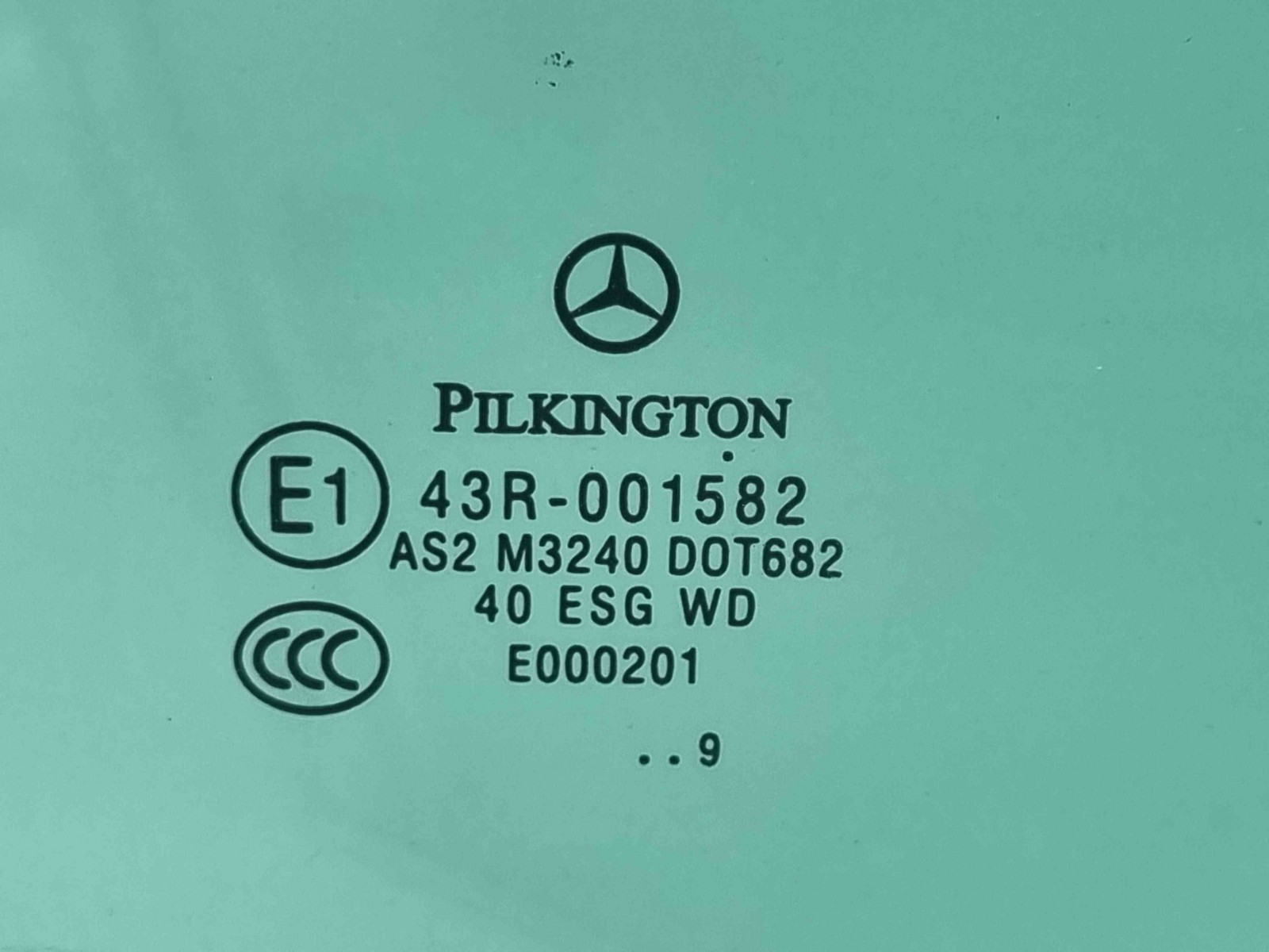 Geam usa dreapta fata Mercedes Clasa C (W204) [Fabr 2007-2014] OEM - imagine 2