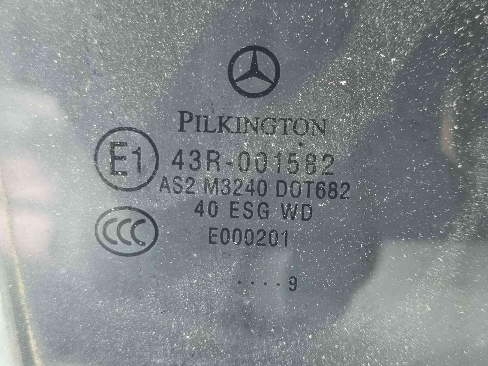 Geam usa dreapta spate Mercedes Clasa C (W204) [Fabr 2007-2014] OEM - imagine 2