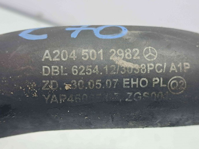 Furtun apa Mercedes Clasa C (W204) [Fabr 2007-2014] A2045012982 3.0 CDI 642830  