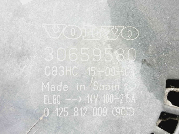 Alternator Volvo V60 [Fabr 2010-2018] 30659580 2.0 D4204T8 88KW / 120CP 2.0 D4204T8 88KW / 120CP