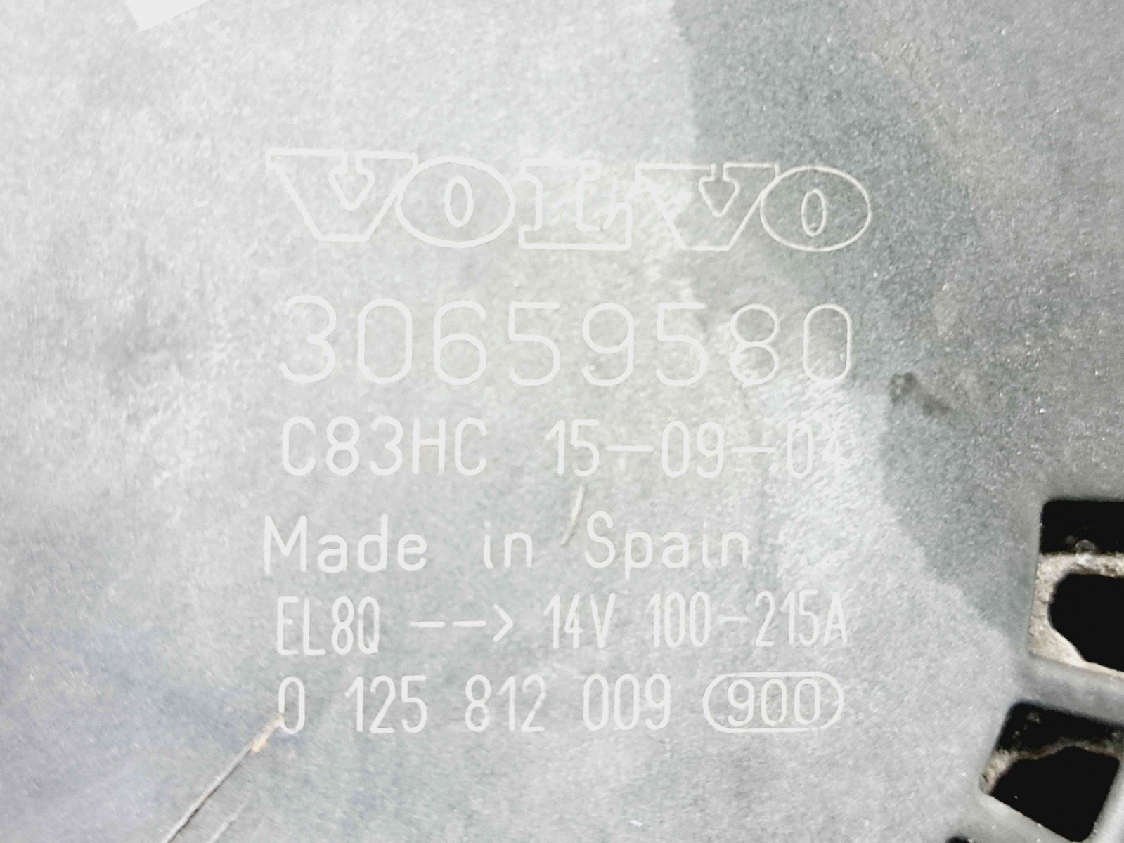 Alternator Volvo V60 [Fabr 2010-2018] 30659580 2.0 D4204T8 88KW / 120CP 2.0 D4204T8 88KW / 120CP - imagine 2