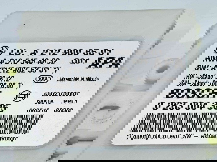  Modul senzori parcare Mercedes Clasa E (W212) AMG [Fabr 2009-2016] A2129006501