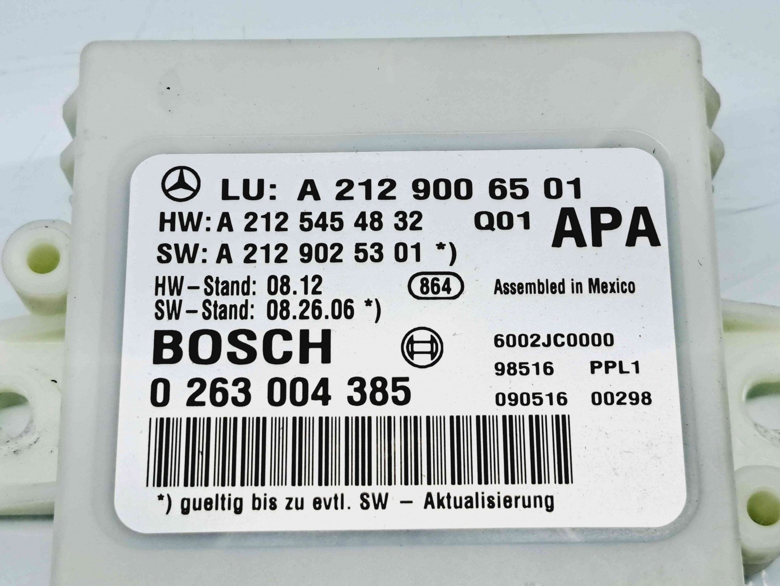 Modul senzori parcare Mercedes Clasa E (W212) AMG [Fabr 2009-2016] A2129006501 - imagine 2