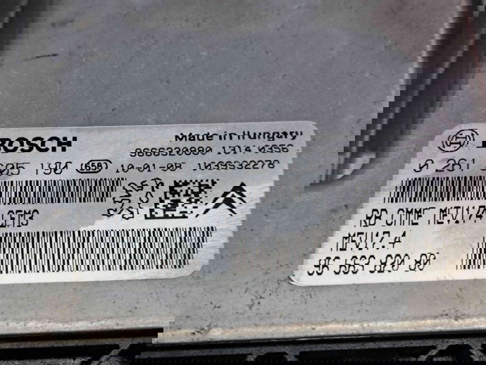 Calculator motor ECU Peugeot 207 (WA) [Fabr 2006-2012] 9666320880 / 0261S05190 1.6 Benz EP6C   