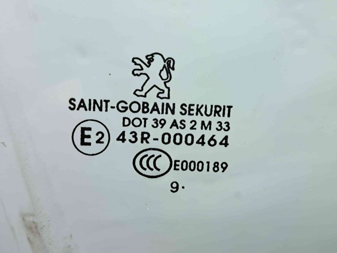 Geam usa dreapta fata Peugeot 207 (WA) Coupe  [Fabr 2006-2012] OEM