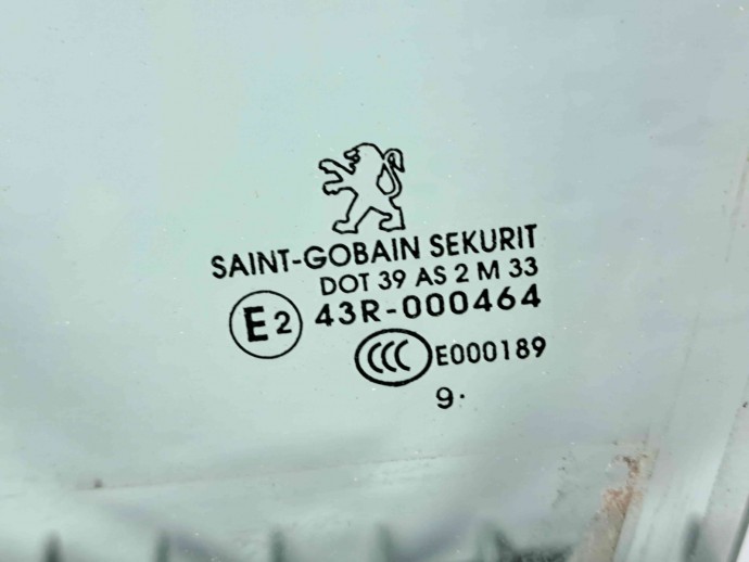 Geam usa stanga fata Peugeot 207 (WA) Coupe  [Fabr 2006-2012] OEM